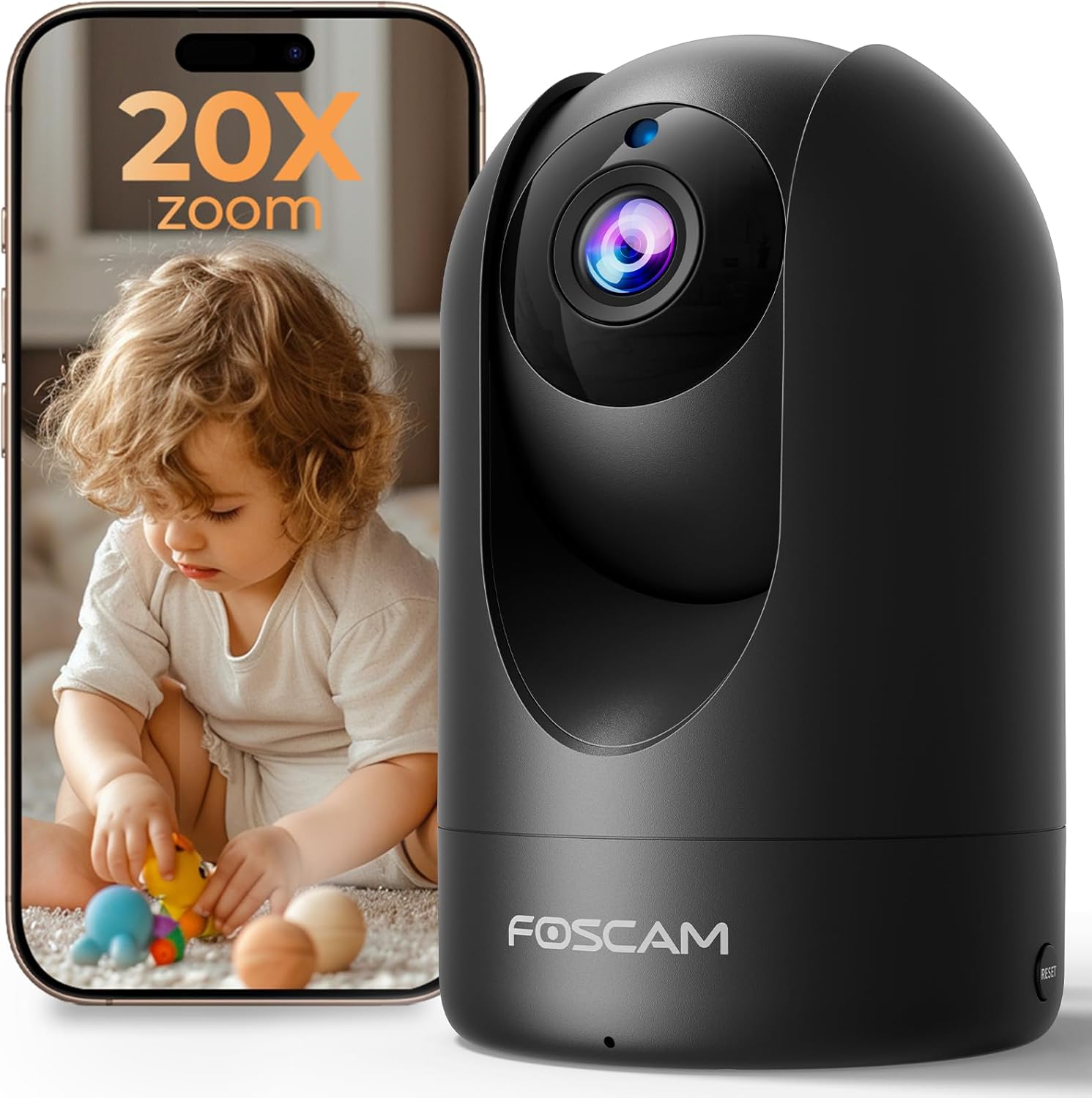 FOSCAM Home Security Camera R4S 4MP WiFi IP Camera